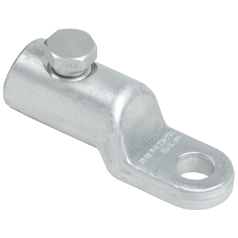 Медно-алюминиевый механический наконечник со срывными болтами АММН 35-150 до 35 кВ