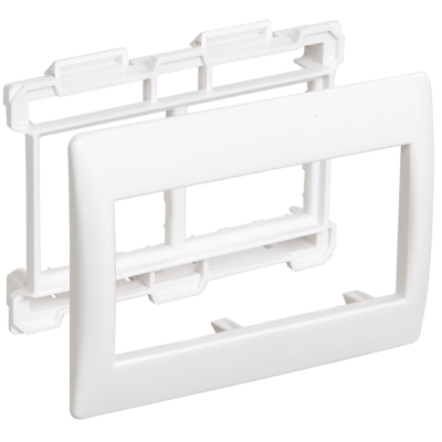 Рамка и суппорт для К.К. "Праймер" на 4 модуля, 75мм белый