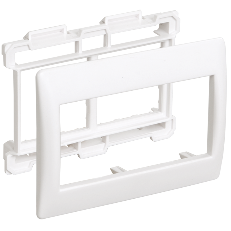 Рамка и суппорт для К.К. "Праймер" на 4 модуля, 75мм белый