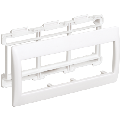 Рамка и суппорт для К.К. "Праймер" на 6 модулей, 60 мм белый