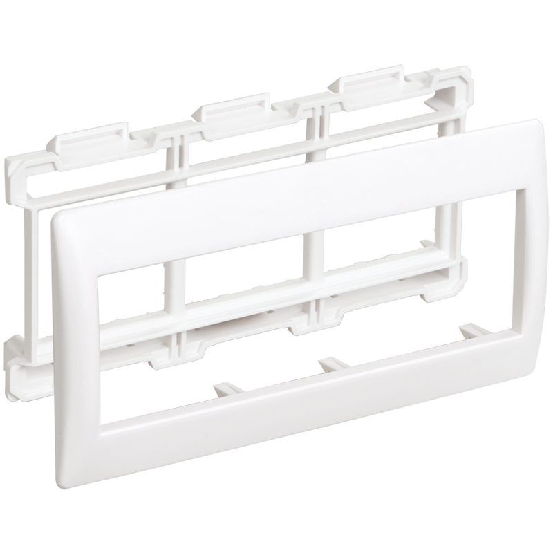 Рамка и суппорт для К.К. "Праймер" на 6 модулей, 60 мм белый