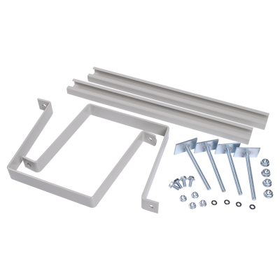 Комплект крепления металлокорпуса к столбу скобой