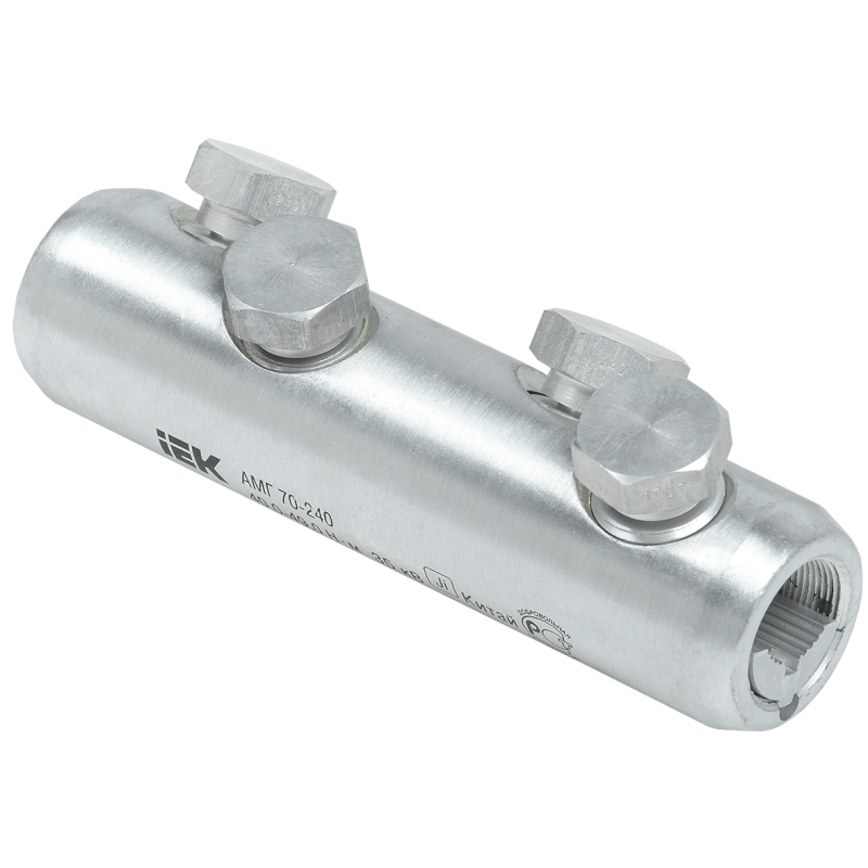 Алюминиевая механическая гильза со срывными болтами АМГ 70-240 до 35 кВ