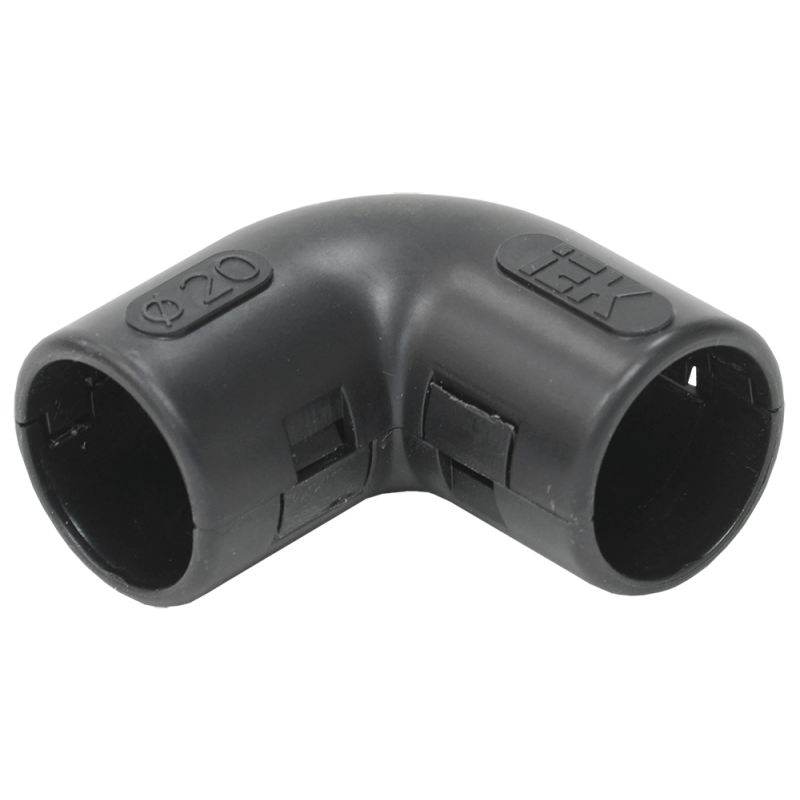 Поворот открывающийся на 90гр. CI20G черный (5 шт/комп)