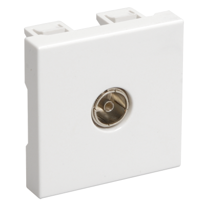 РКТ-20-00-П Розетка TV оконечная (на 2 модуля) ПРАЙМЕР белая