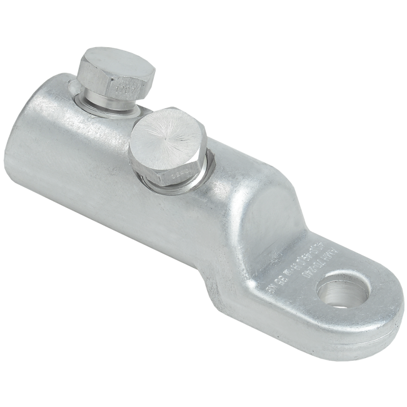 Медно-алюминиевый механический наконечник со срывными болтами АММН 70-240 до 35 кВ