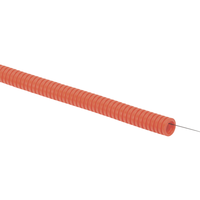 Труба гофр. ПНД d20 с зондом оранжевая (100м)