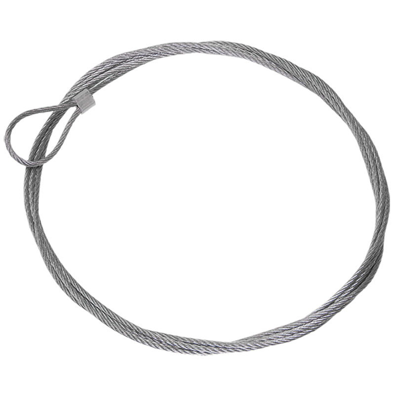 Стальной трос с петлей 10 м.
