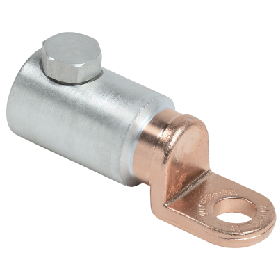 Медно-алюминиевый механический наконечник со срывными болтами АММН 120-185 до 1 кВ