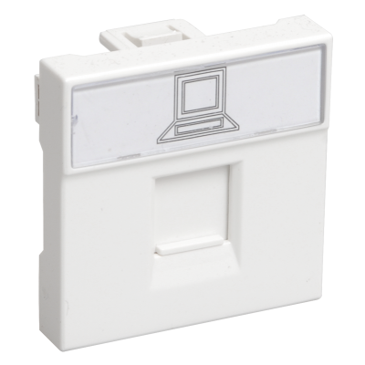 РКИ-20-00-П Розетка информационная RJ-45 UTP кат.5e (на 2 модуля) ПРАЙМЕР белая