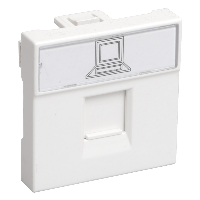 РКИ-20-00-П Розетка информационная RJ-45 UTP кат.5e (на 2 модуля) ПРАЙМЕР белая