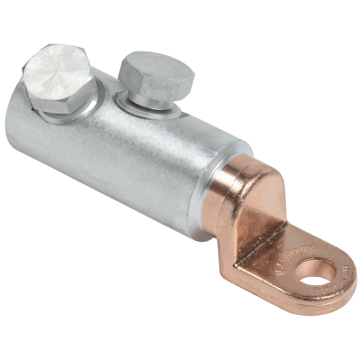 Медно-алюминиевый механический наконечник со срывными болтами АММН 240-300 до 1 кВ