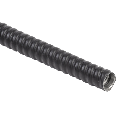 Металлорукав Р3-ЦПнг-15 (50м) с протяжкой черный