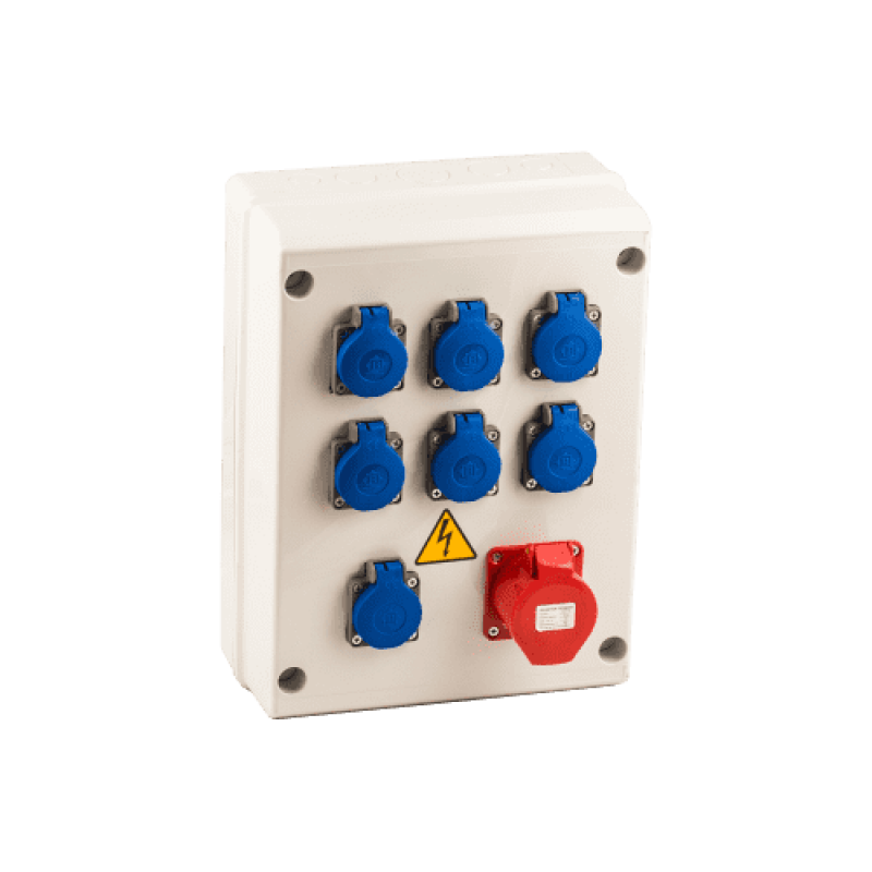 Сборка щитов навесных с розетками